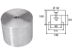 RI030 OGIVA TIPO RIVA SERIE SARNICO DIAM FORO 32