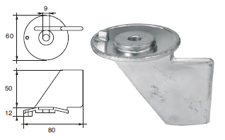 SU006 ANODO PER MOTORE SUZUKY FM-23/S MOTORI HP 40-50-75-85