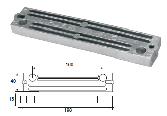 SU010 ANODO PER MOTORE SUZUKY FM-12/S MOTORI HP 70-90-115-140