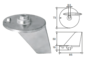 SU011 ANODO PER MOTORE SUZUKY FM-13/S MOTORI HP 70-90-115-140