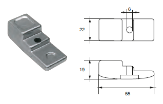 SU013 ANODO PER MOTORE SUZUKY FM-33/S MOTORI HP 90-115 SERIE DF 115-140