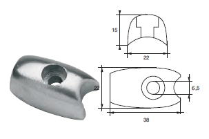 VP020 ANODO PER MOTORE VOLVO PENTA F-VP-700