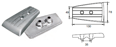 VP024 ANODO PER MOTORE VOLVO PENTA F-VP-40 SERIE DPH