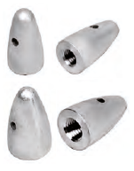 VP029B ANODO PER MOTORE VOLVO PENTA OGIVA ASSE D.40 FILETT. 1" UNC