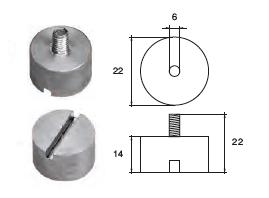 VP032 ANODO PER MOTORE VOLVO PENTA SERIE SEAL DRIVE 100 MIS DIAM 22