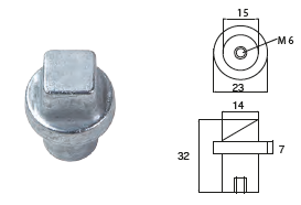 YA055 ANODO PER MOTORE YAMAHA