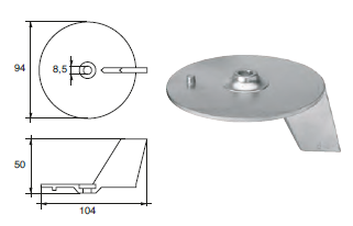 YN006AL YANMAR F-ZYM-5 ALLUMINIO