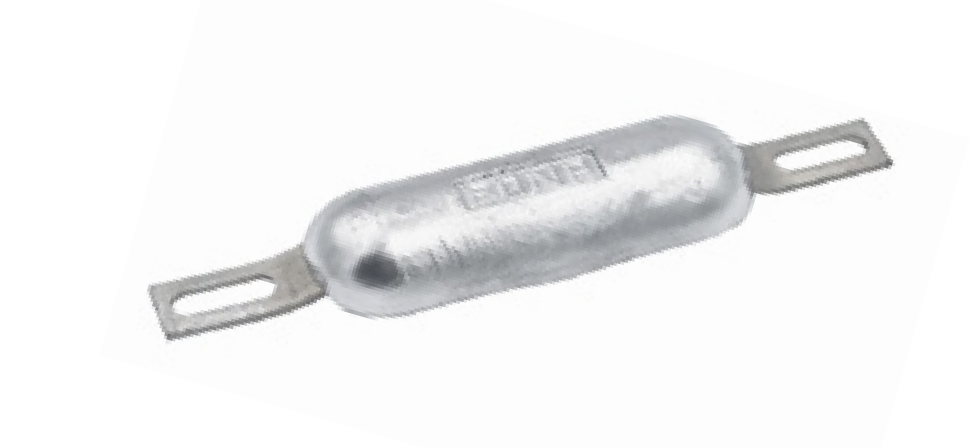 ZS032/1 ANODO A SALD. FR-2 KG 1.8 MIS 180X65X30 ZINCO CON FORI