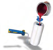 RULLO CON SERBATOIO CM 20 CON MANICO