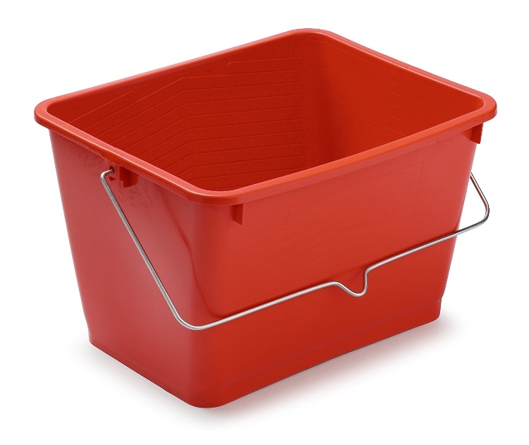 VASCA ROSSA RETTANGOLARE PER PITTURA LT 14