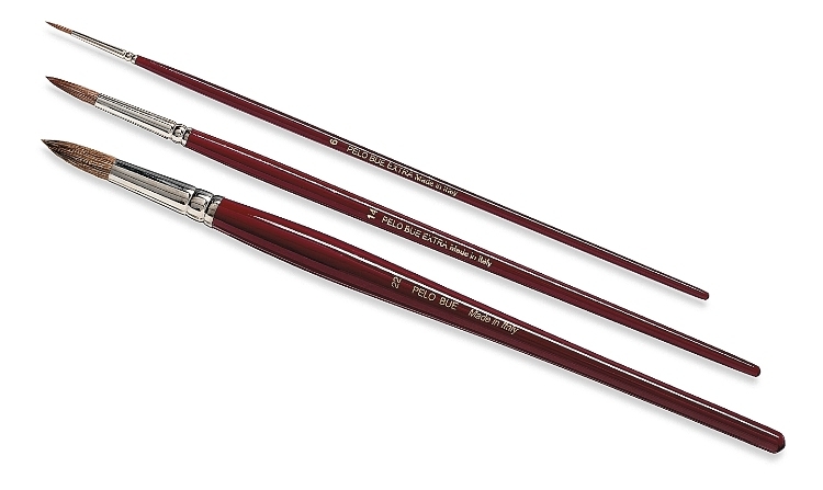 PENNELLO BELLE ARTI PELO BUE TONDI