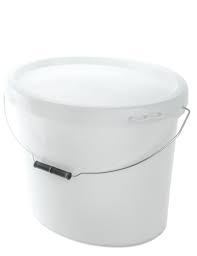 LATTA VUOTA DI PLASTICA CON COPERCHIO LT 10