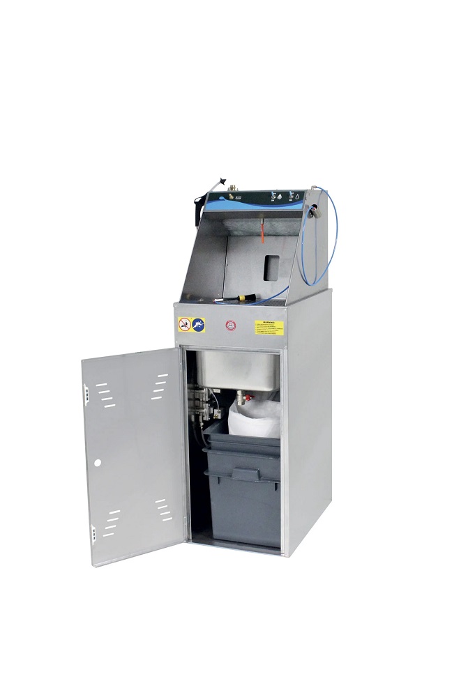 LAVAPISTOLA ACQUA AEROGRAFI MANUALE con pompa MP a membrana e pennello Con vasca di miscelazione e kit di separazione vernice/ac