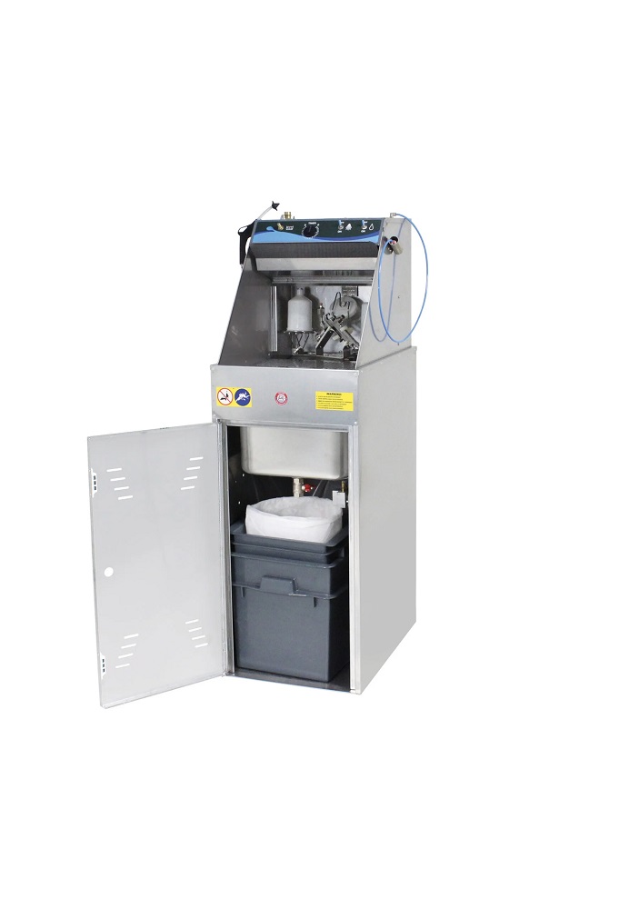 LAVAPISTOLA ACQUA AEROGRAFI - AUTOMATICO E MANUALE Con pompa PA a membrana e kit di separazione vernice/acqua