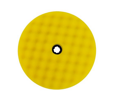 TAMPONE LUCID.   SPUGNA  GIALLO FINE Ø 180 mm ROTARY Rupes Tampone SMARTFIX Double-Sided Coarse in spugna