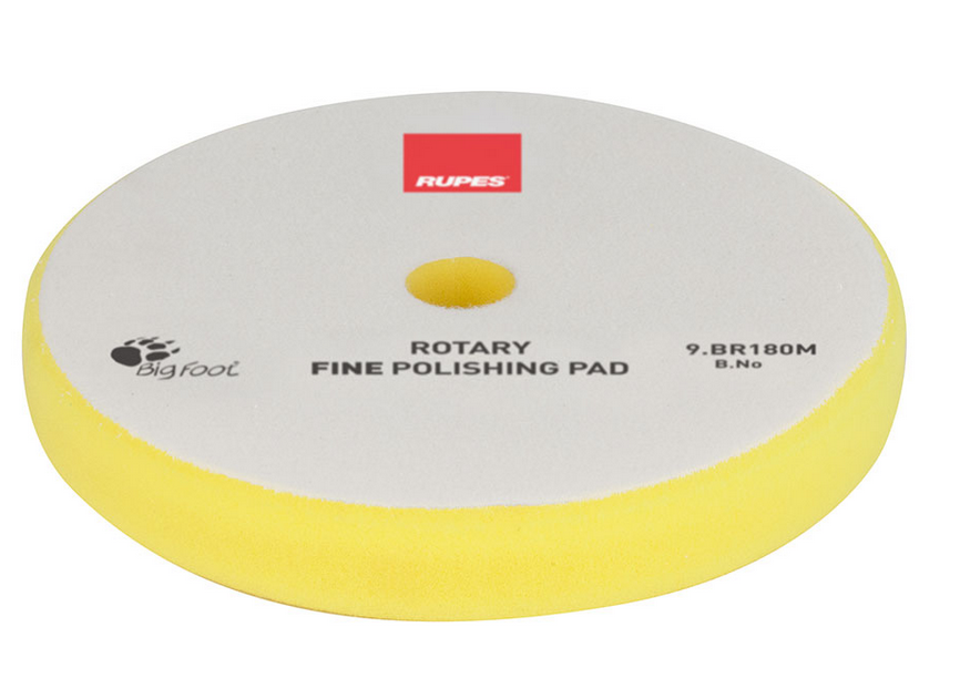 TAMPONE LUCID. SPUGNA ROTARY FINE GIALLO Ø 160-180 mm Rupes BR180M