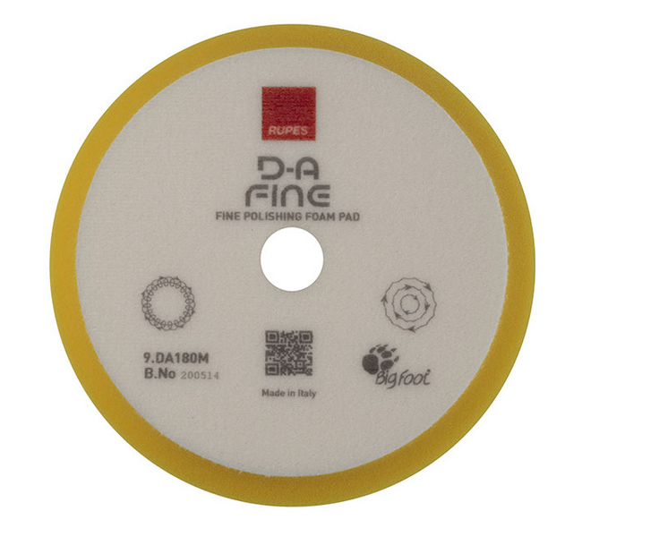 TAMPONE LUCID. SPUGNA DA- FINE GIALLO Ø 180mm Rupes DA180M