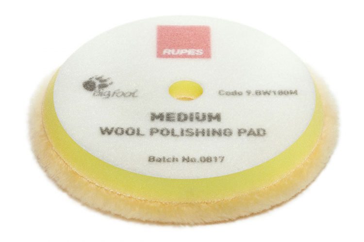 TAMPONE LUCID. LANA GIALLO FINE Ø 130 mm Rupes NW130M