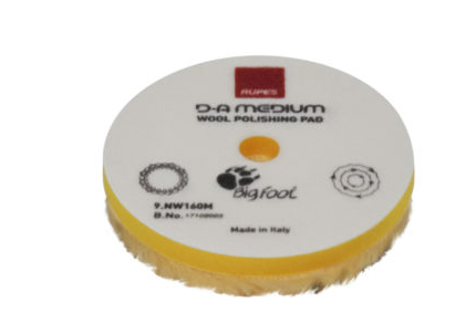 TAMPONE LUCID. LANA GIALLO FINE Ø 160 mm Rupes NW160M