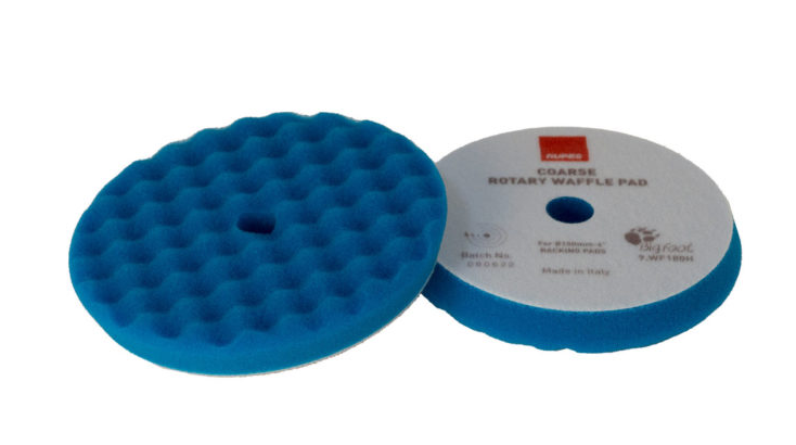 TAMPONE LUCID. SPUGNA COARSE BLU ONDULATO Ø 150 mm Rupes WF150H