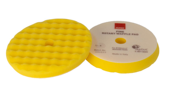 TAMPONE LUCID. SPUGNA FINE GIALLO ONDULATO Ø 150 mm Rupes WF150M