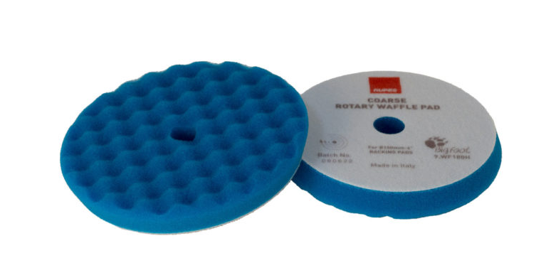 TAMPONE LUCID. SPUGNA COARSE BLU ONDULATO Ø 180 mm Rupes WF180H