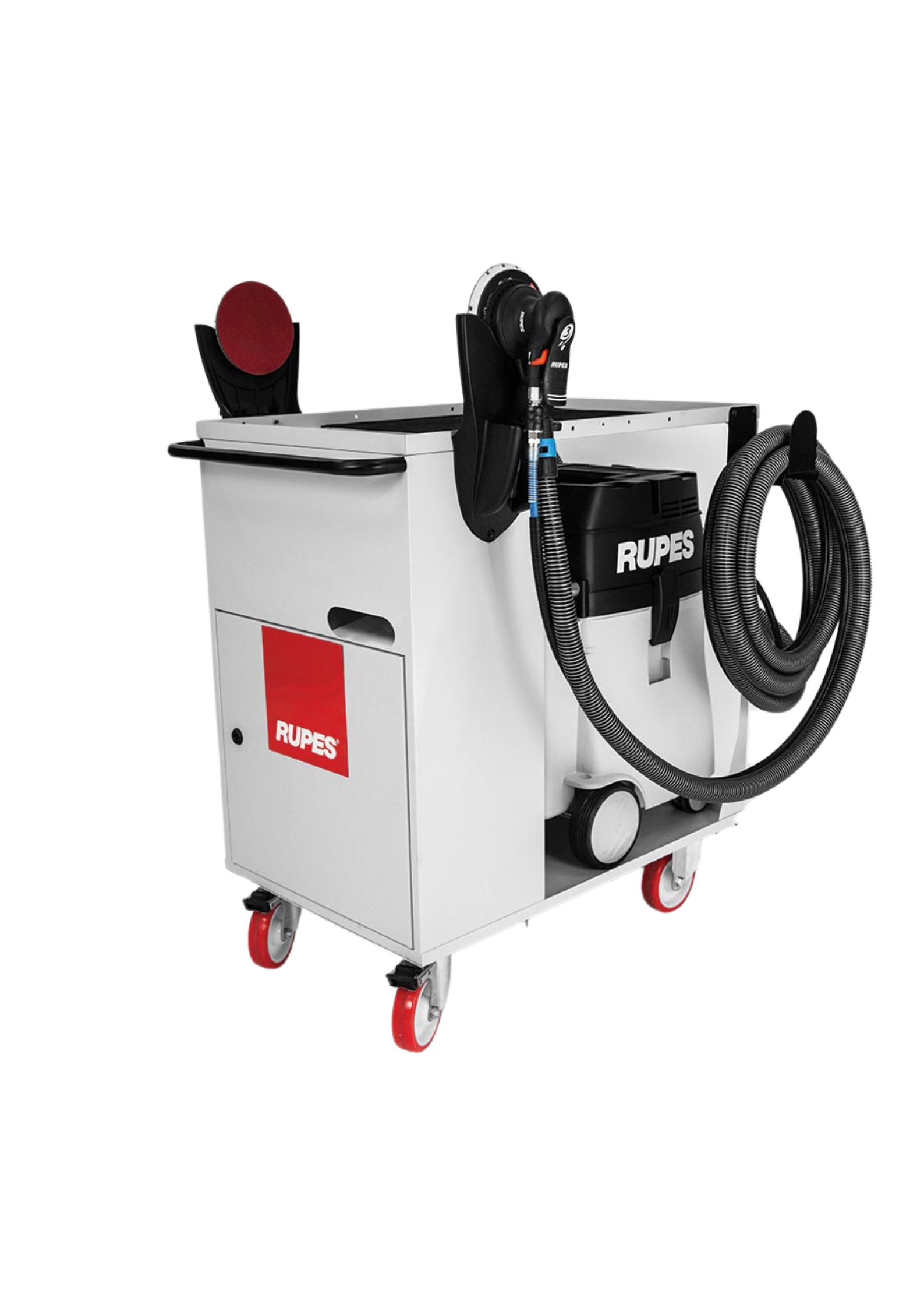 Carrello multiuso per aspiratori professionali, con 4 supporti inclusi KC28 RUPES