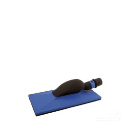 TASSELLO MANUALE CARTEGGIATURA con aspirazione 115 x 230mm. Velcro 10 fori, Blu