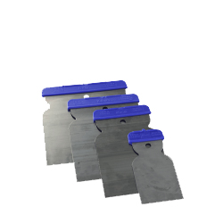 spatole metalliche Giapponesi (set 50, 80, 100 e 120 mm.) 100PZ