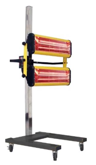 Lampada infrared a onde corte nr. 2 plafoniere con supporto