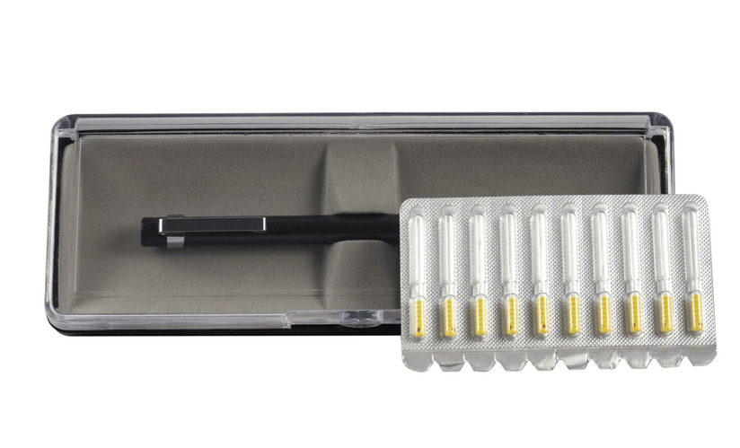 Kit aghi toglisporchini (nr. 10 aghi + impugnatura), in astuccio