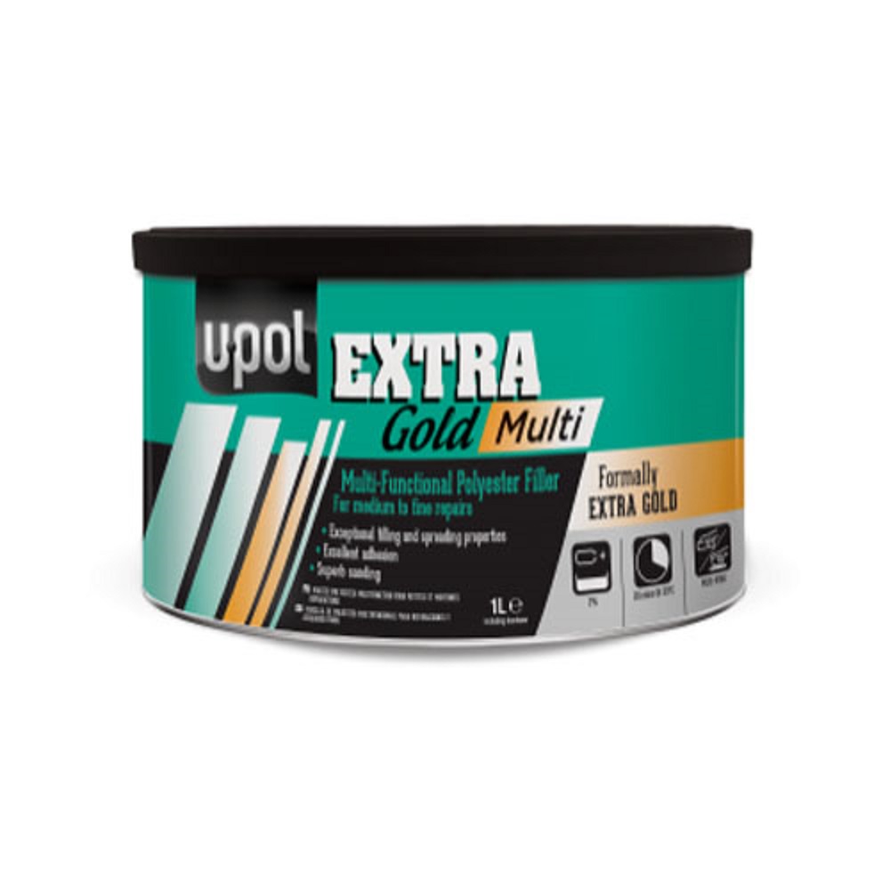 STUCCO U-POL EXTRA GOLD poliest. Medio/Fine 1.1L tin ad esaurimento
