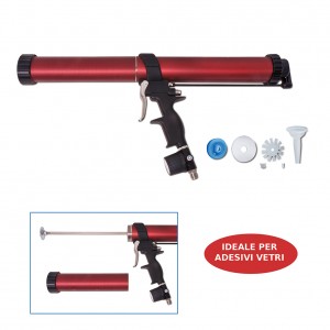 PISTOLA PER SIGILLANTE PNEUMATICA cartucce da 290-310 ml e salsiccia da 300-400 ml PNEUSEAL 450
