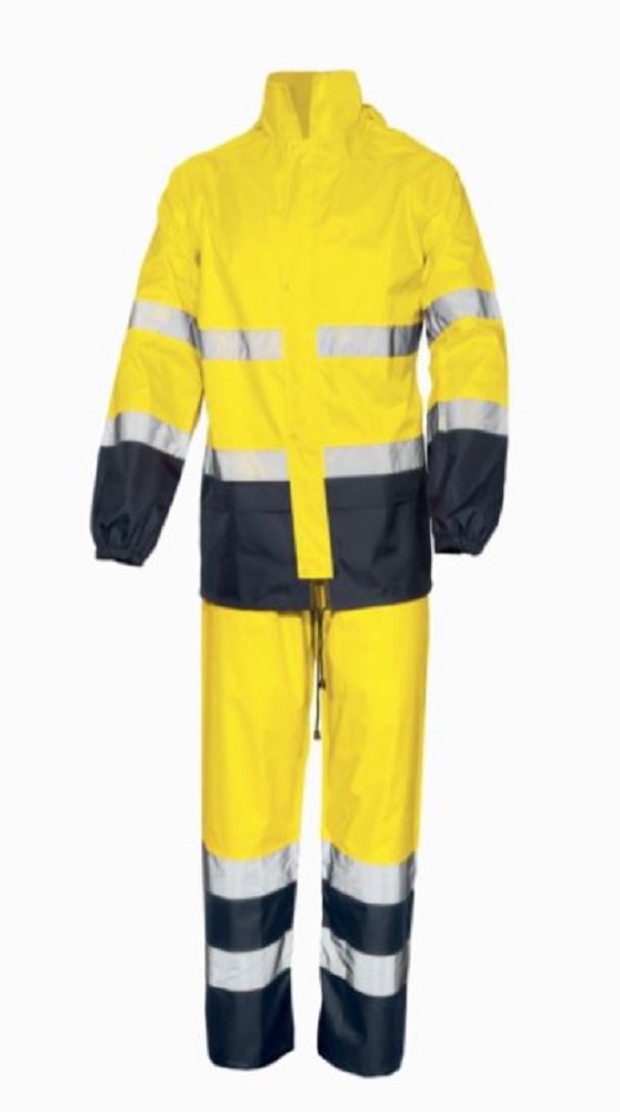 CERATA COMPLETO IMPERMEABILE ALTA VISIBILITA' EN 20471 - GIALLO FLUO