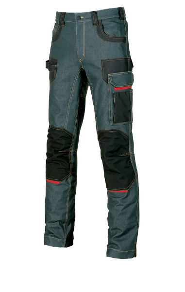 PANTALONI U-POWER JEANS-STRETCH PLATINUM BUTTOM