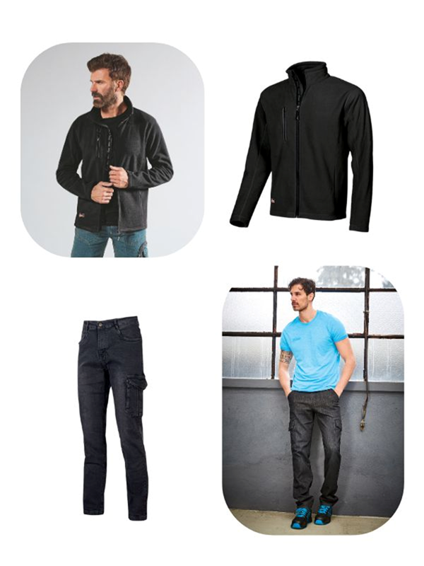 KIT AUTUNNO TOMMI + WARM pantaloni jeans + giacca pile MIS.XL