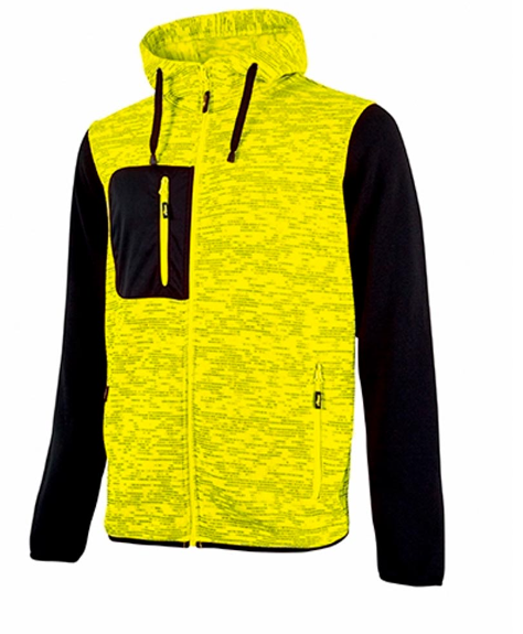 FELPA    U-POWER RAINBOW YELLOW FLUO TG.M