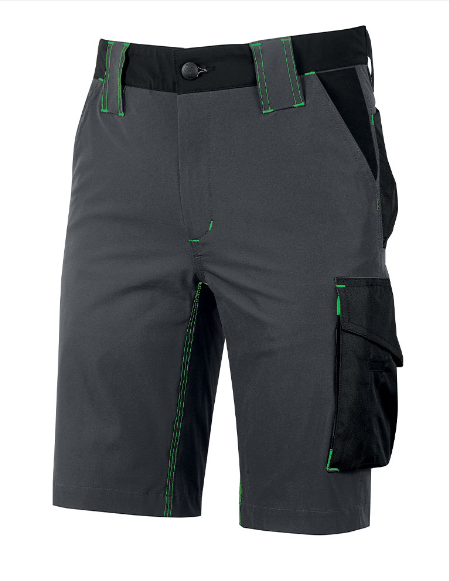 PANTALONCINI CORTI    U-POWER  MERCURY GREY/GREEN MIS.L